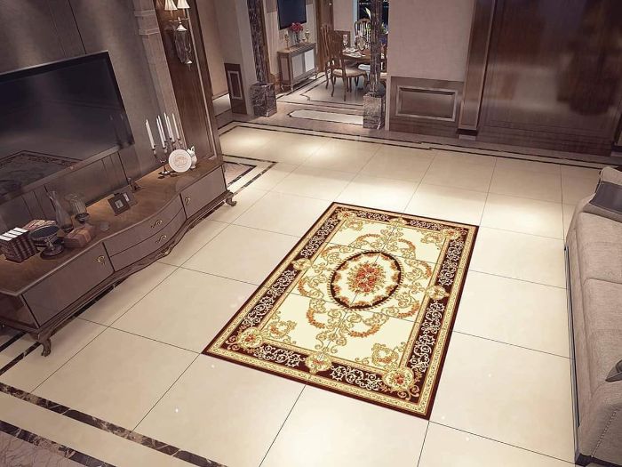 Vị trí thích hợp để lát gạch thảm CNC là trung tâm, hành lang, phòng khách...
